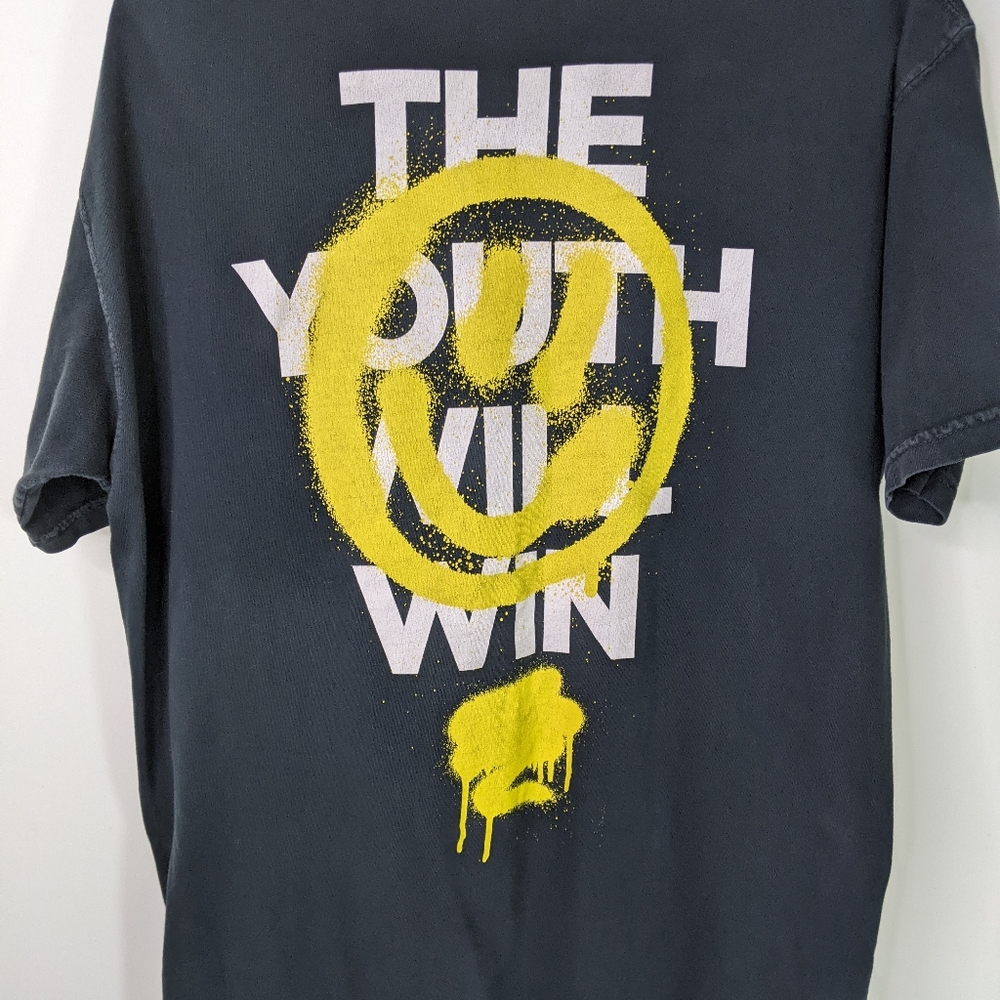 Vintage Tshirt The Youth Will Win XL Blue Comfort Colors